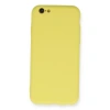 İphone 6 Kılıf Nano İçi Kadife Silikon - Sarı