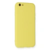 İphone 6 Kılıf Nano İçi Kadife Silikon - Sarı