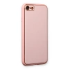 İphone 7 Kılıf Coco Deri Silikon Kapak - Pudra