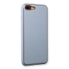İphone 7 Plus Kılıf Coco Deri Silikon Kapak - Açık Mavi