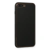 İphone 7 Plus Kılıf Coco Deri Silikon Kapak - Siyah