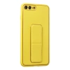 İphone 7 Plus Kılıf Coco Deri Standlı Kapak - Sarı