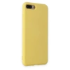 İphone 7 Plus Kılıf Nano İçi Kadife Silikon - Sarı