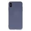İphone Xs Max Kılıf Nano İçi Kadife Silikon - Gri