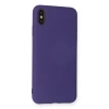 İphone Xs Max Kılıf Nano İçi Kadife Silikon - Mor