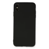 İphone Xs Max Kılıf Nano İçi Kadife Silikon - Siyah