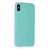 İphone Xs Max Kılıf Nano İçi Kadife Silikon - Turkuaz