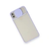 İphone Xs Max Kılıf Palm Buzlu Kamera Sürgülü Silikon - Lila