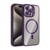 Joko Apple İphone 14 Pro Max Remim Lensli Magsafe Standlı Kapak - Derin Mor