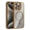 Joko Apple İphone 14 Pro Max Remim Lensli Magsafe Standlı Kapak - Kahverengi