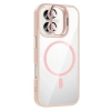 Joko Apple İphone 16 Remim Lensli Magsafe Standlı Kapak - Pembe