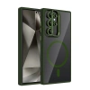 Joko Samsung Galaxy S23 Ultra Remim Lensli Magsafe Standlı Kapak - Koyu Yeşil