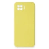 Oppo A73 Kılıf Nano İçi Kadife Silikon - Sarı