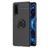 Oppo Find X2 Kılıf Range Yüzüklü Silikon - Siyah