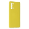 Oppo Reno 5 Kılıf Nano İçi Kadife Silikon - Sarı