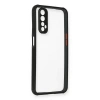 Realme 7 Kılıf Miami Şeffaf Silikon - Siyah