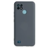 Realme C21 Kılıf Nano İçi Kadife Silikon - Gri