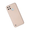 Realme C25y Kılıf Nano İçi Kadife Silikon - Pudra
