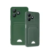 Realme Note 50 4g Kılıf Kelvin Kartvizitli Silikon - Koyu Yeşil