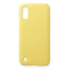 Samsung Galaxy A01 Kılıf Nano İçi Kadife Silikon - Sarı