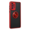 Samsung Galaxy A13 4g Kılıf Montreal Yüzüklü Silikon Kapak - Kırmızı
