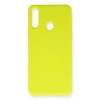 Samsung Galaxy A20s Kılıf Nano İçi Kadife Silikon - Sarı