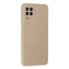Samsung Galaxy A22 Kılıf Nano İçi Kadife Silikon - Pudra