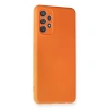 Samsung Galaxy A32 Kılıf Nano İçi Kadife Silikon - Turuncu