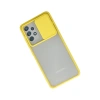 Samsung Galaxy A32 Kılıf Palm Buzlu Kamera Sürgülü Silikon - Sarı