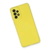 Samsung Galaxy A53 5g Kılıf Nano İçi Kadife Silikon - Sarı