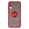 Samsung Galaxy A70 Kılıf Montreal Yüzüklü Silikon Kapak - Kırmızı