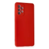 Samsung Galaxy A72 Kılıf Nano İçi Kadife Silikon - Kırmızı