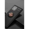 Samsung Galaxy A91 / S10 Lite Kılıf Range Yüzüklü Silikon - Siyah-gold