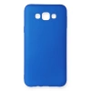 Samsung Galaxy E7 Kılıf First Silikon - Mavi