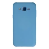 Samsung Galaxy J7 Kılıf Nano İçi Kadife Silikon - Mavi