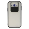 Samsung Galaxy J7 Kılıf Palm Buzlu Kamera Sürgülü Silikon - Siyah