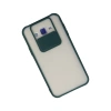 Samsung Galaxy J7 Kılıf Palm Buzlu Kamera Sürgülü Silikon - Yeşil