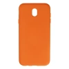 Samsung Galaxy J7 Pro / J730 Kılıf Nano İçi Kadife Silikon - Turuncu