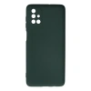 Samsung Galaxy M51 Kılıf Nano İçi Kadife Silikon - Koyu Yeşil