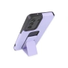 Samsung Galaxy S21 Fe Kılıf Mega Standlı Silikon - Lila