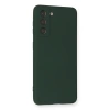 Samsung Galaxy S21 Kılıf Nano İçi Kadife Silikon - Koyu Yeşil