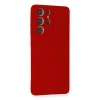 Samsung Galaxy S21 Ultra Kılıf Nano İçi Kadife Silikon - Kırmızı