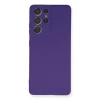 Samsung Galaxy S21 Ultra Kılıf Nano İçi Kadife Silikon - Mor