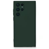 Samsung Galaxy S24 Ultra Kılıf Nano İçi Kadife Silikon - Koyu Yeşil