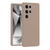 Samsung Galaxy S25 Ultra Kılıf Nano İçi Kadife Silikon - Pudra