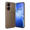 Vivo V60 Lite Auto Focus Karbon Kapak - Kahverengi