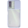 Vivo Y11s Kılıf Palm Buzlu Kamera Sürgülü Silikon - Lila
