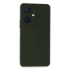 Vivo Y27 Kılıf Nano İçi Kadife Silikon - Koyu Yeşil