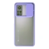 Xiaomi Mi 10t Kılıf Palm Buzlu Kamera Sürgülü Silikon - Lila