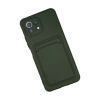 Xiaomi Mi 11 Kılıf Kelvin Kartvizitli Silikon - Koyu Yeşil